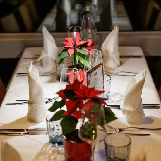Christmas menu at the Turm Restaurant at 170m  from 10 to 100 people