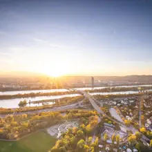 Donauturm Aussicht Sunset1