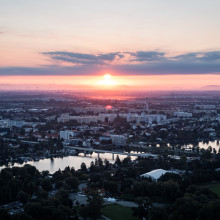 Donbauturm Aussicht Sunset 3
