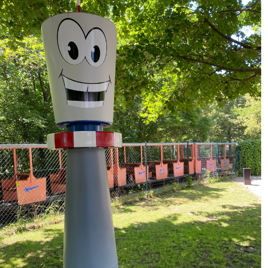 Donaubräu playing ground mascot Doni 