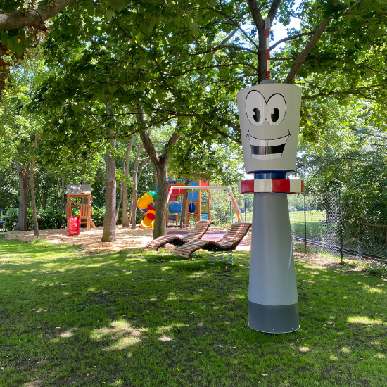 Donaubräu Spielplatz Maskottchen Doni