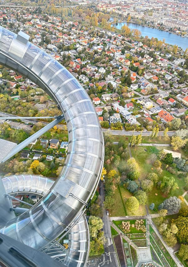 Danube Tower slide - Europe's highest slide offers thrills