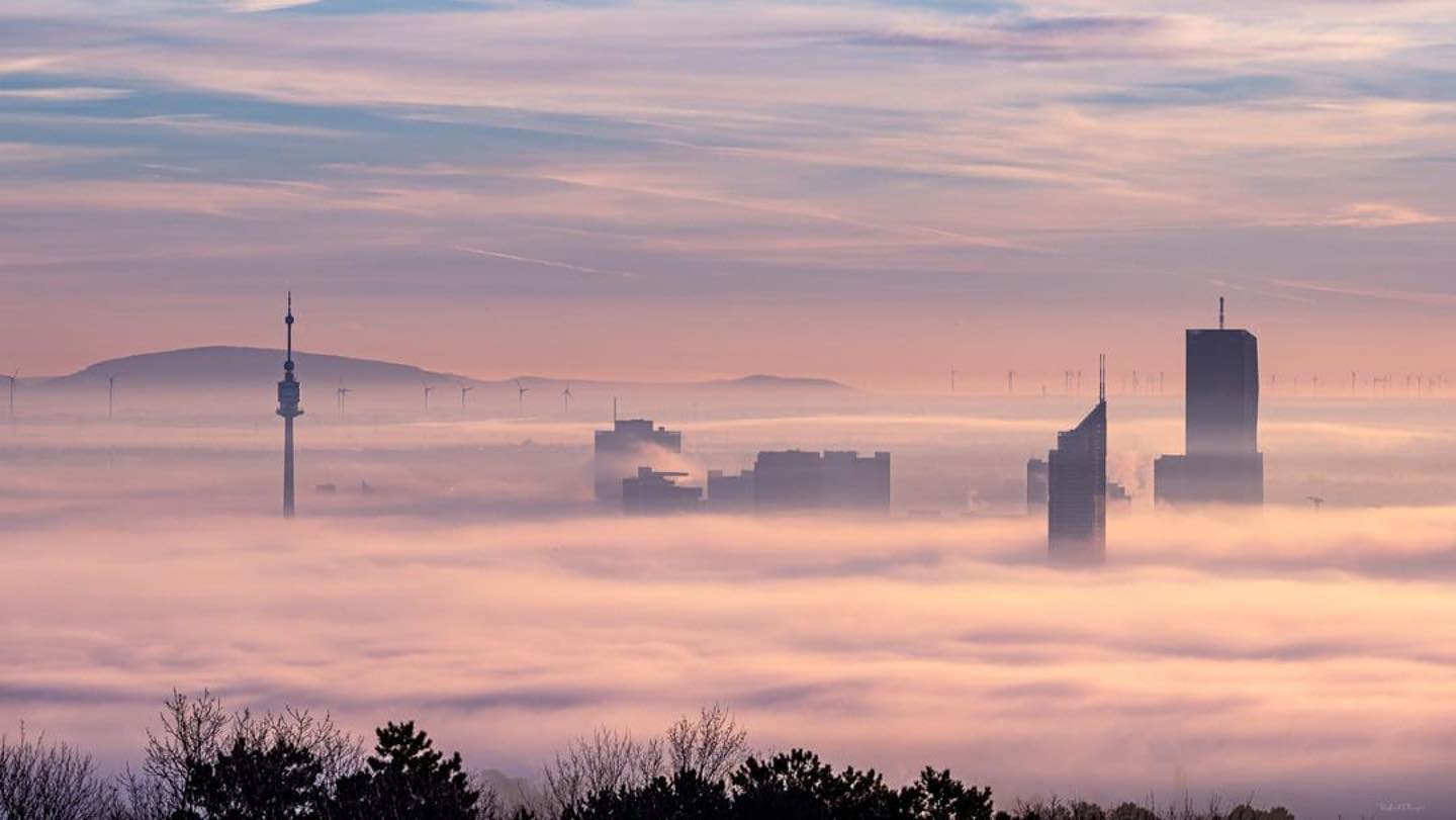 Foggy Vienna by 📸 @robert_wien82<br />
.<br />
.<br />
.<br />
#wien #vienna #nebel #fog #morning #morningfog #donauturm #wienliebe #viennalove #greattower