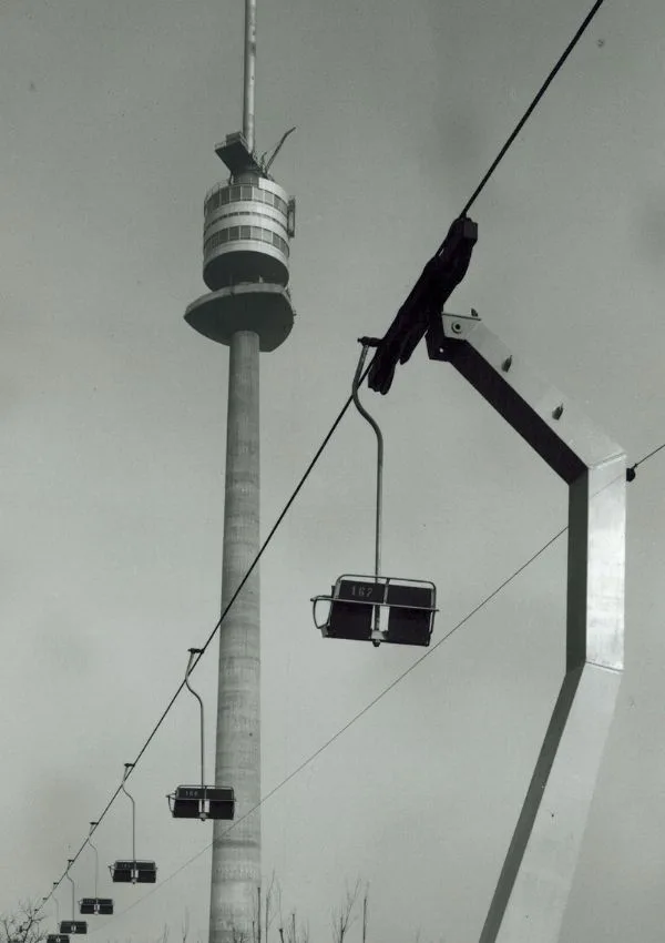 The Danube Tower and the Vienna International Garden Show 1964