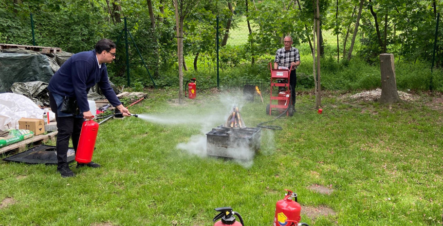 Brandschutzübung Main