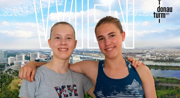 Souvenir Photos at the Danube Tower Vienna